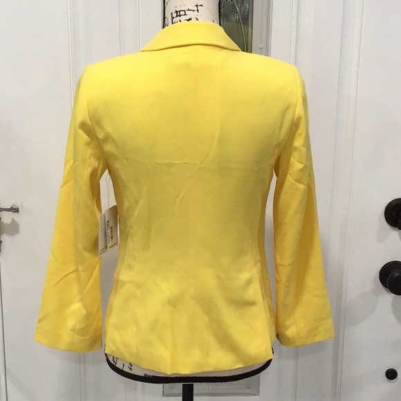 🆕 KENSIE SunRay Blazer Long Sleeves Yellow - Picture 8 of 11